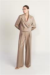 Beżowa marynarka z kaszmirem 86721