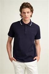 Granatowe polo męskie 74251