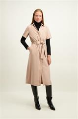 Beżowa sukienka damska 87023