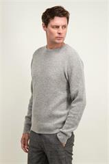 Szary sweter męski z wełną 74316