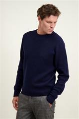 Granatowy sweter męski z wełną 74317