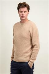 Beżowy sweter męski z wełną 74318