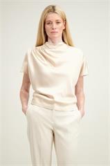 Beżowa bluzka damska z wiskozy 87359
