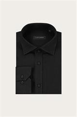 Czarna koszula męska len 93622