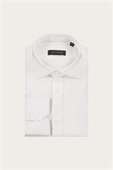 Biała koszula męska len 93620