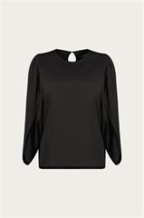Czarna bluzka damska z wiskozy 87362
