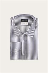 Koszula męska w granatowe paski 93553