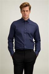 Granatowa bawełniana koszula męska 93591